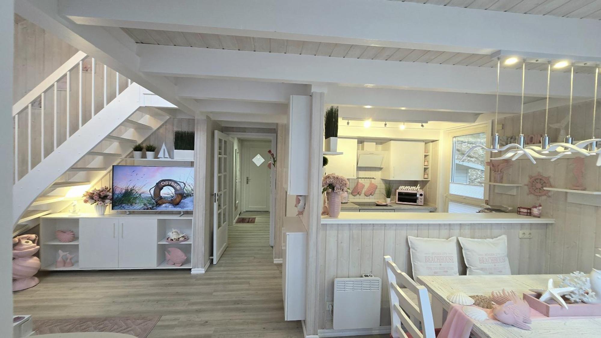 Pink Und Meer - Meerblick, Sauna, Kamin & Whirlpool Baabe Kültér fotó
