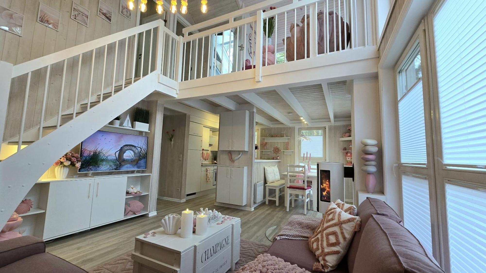 Pink Und Meer - Meerblick, Sauna, Kamin & Whirlpool Baabe Kültér fotó
