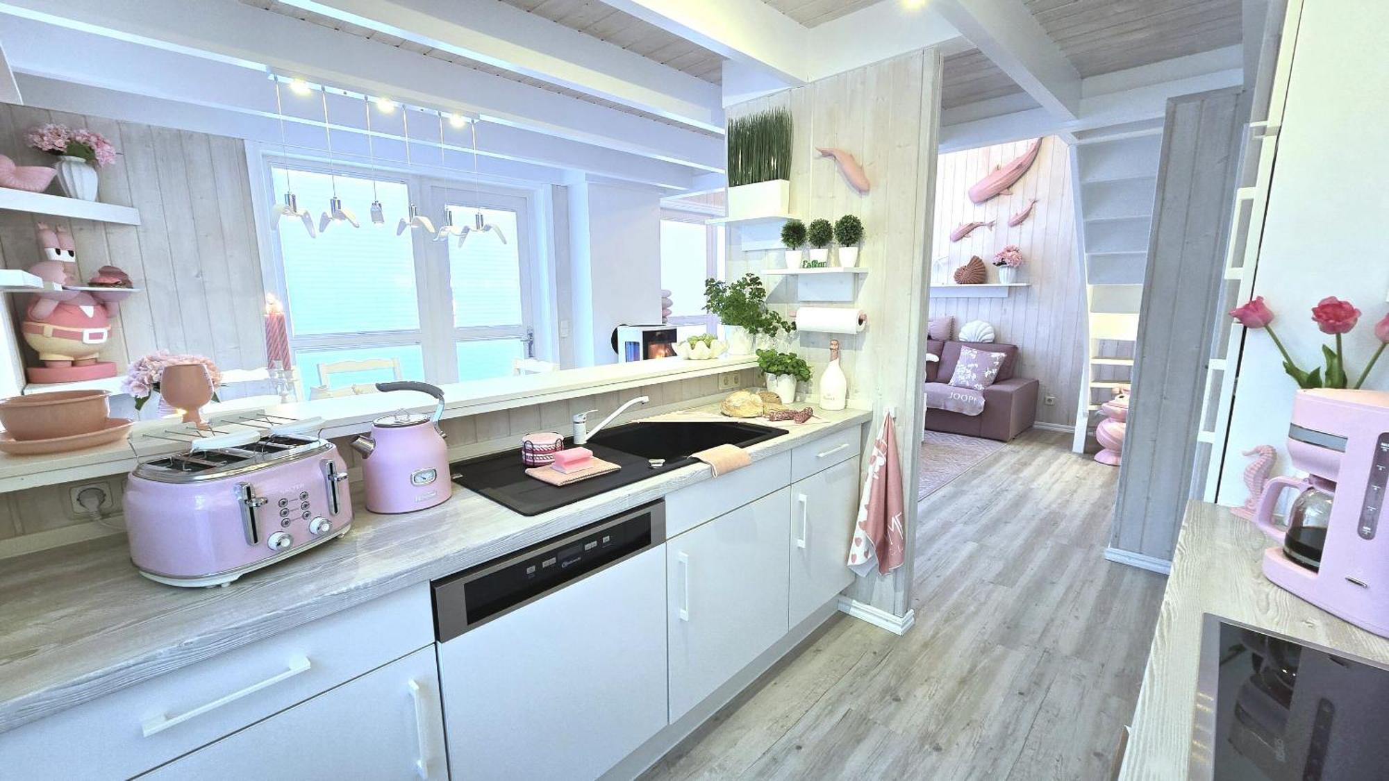Pink Und Meer - Meerblick, Sauna, Kamin & Whirlpool Baabe Kültér fotó